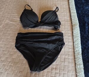 Carmen Marc Valvo Classic Black Bikini Set